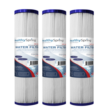 SE Pleated, 5 Micron, 4.5"OD, 20" Length, DOE, Healthy Spring 3PK