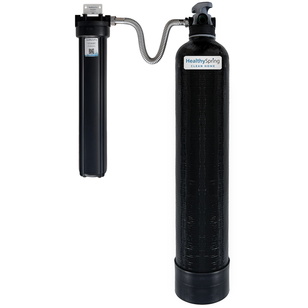 Healthy Spring Clean Home Whole Home Backwashing Catalytic Carbon Water Filter System 900,000 gallon with 27mic Pre-Filter