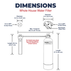 Healthy Spring Clean Home - Whole Home Water Filter System, 3/4", 900K, Backwashing with 27mic Pre-Filter