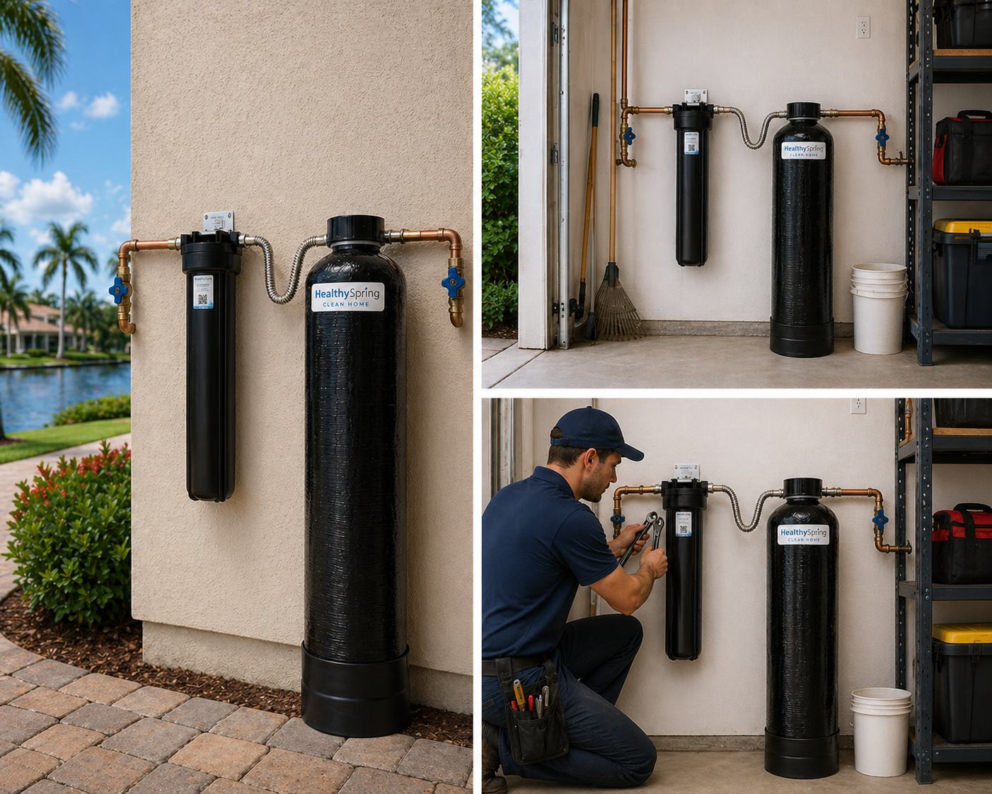 Healthy Spring Clean Home- Whole Home Water Filter System, 3/4", 900K, In/Out with 27mic Pre-Filter