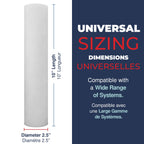 Healthy Spring 2.5" x 9.875" Meltblown Sediment Filter 1 Micron 3-Pack